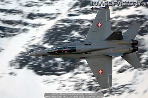2005-10-12 Axalp Shooting Range 0430 - FA-18C Hornet